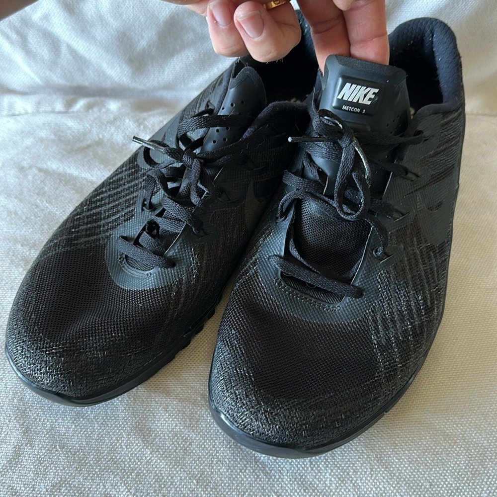 Nike Metcon 3 Triple Black Cross Training Shoes Men's Sz 11 / FREE METCON 4s